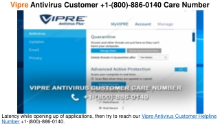 Vipre Antivirus Support  1-(800)-886-0140 Helpline Number