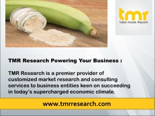 Banana Flour Market -Latest Trends, Demand, Growth, Opportunities & Outlook 2030
