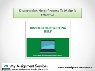 Dissertation Help: Process to make it Effective