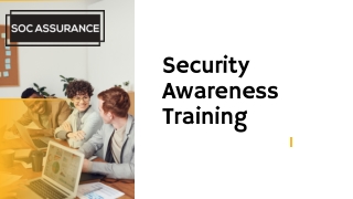 Get the finest it Security Awareness Training with SOC Assurance