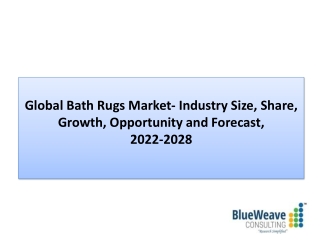 Bath Rugs Market Opportunity and Forecast, 2022-2028