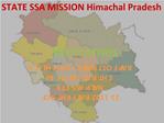 STATE SSA MISSION Himachal Pradesh