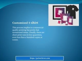 Customized t-shirt printing