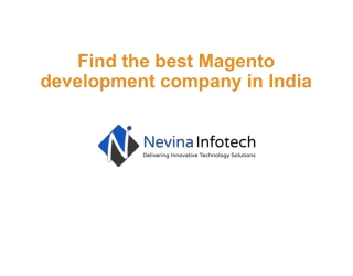 Find the best Magento development company in India