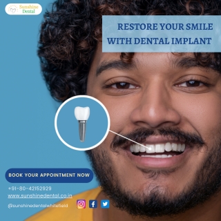 Restore your smile with implants, Best Dental Implants Centre in Whitefield