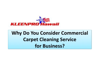 Commercial Carpet Cleaning Service for Business