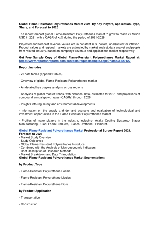 Global Flame-Resistant Polyurethanes Market