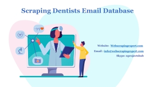 Scraping Dentists Email Database