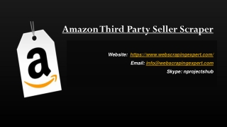 Amazon Third Party Seller Scraper