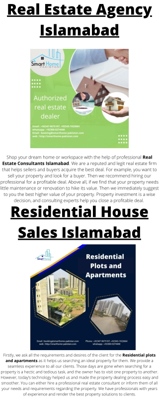 Real Estate Consultants Islamabad