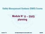 Module N 8 SMS planning
