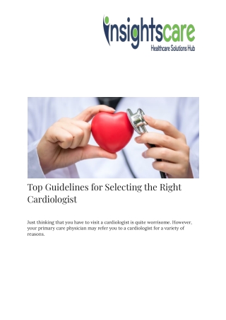 Right cardiologist