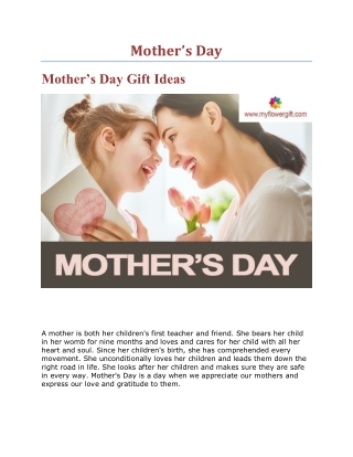 Mother's Day