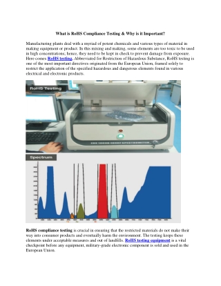 What is RoHS Compliance Testing & Why is it Important-converted