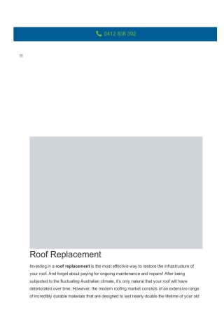Roof Replacement
