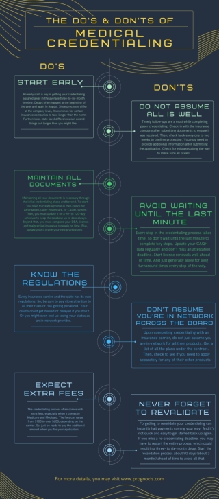 The Do’s & Don’ts of Medical Credentialing