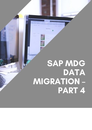 SAP MDG data migration – Part 4