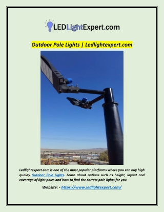 Outdoor Pole Lights | Ledlightexpert.com