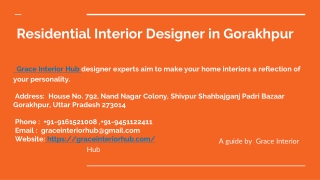 _  Residential Interior Designer in Gorakhpur