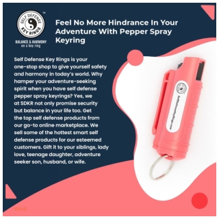 Feel No More Hindrance In Your Adventure With Pepper Spray Keyring