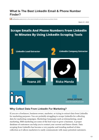 1What Is The Best LinkedIn Email amp Phone Number Finder