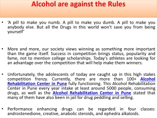 Alcohol Rehabilitation Center in Pune