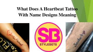what are some heart beat tattoo ideas?