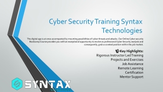 Cyber Security Training and Job Placement