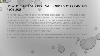 Fix QuickBooks Printing Problems Swift