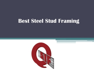 Best Steel Stud Framing - www.qatarsteelfactory.com