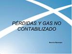 P RDIDAS Y GAS NO CONTABILIZADO
