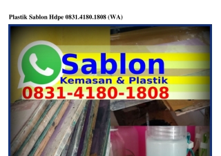 Plastik Sablon Hdpe ౦831•418౦•18౦8(whatsApp)
