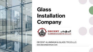 Glass Installation Company