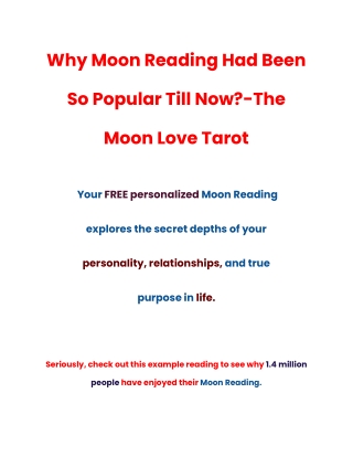 Why Moon Reading Had Been So Popular Till Now_-The Moon Love Tarot
