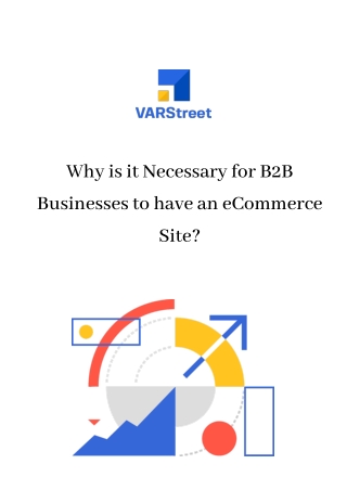 Why is it Necessary for B2B Businesses to have an eCommerce Site