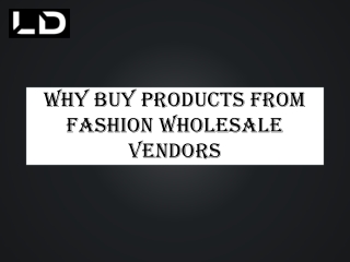 Fashion Wholesale Vendors