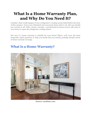What Is a Home Warranty Plan, and Why Do You Need It_