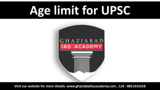 UPSC IAS Exam 2022 | Age limit UPSC Exam  | Best UPSC Coaching in Ghaziabad 8851330108