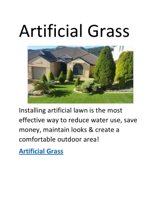 Artificial Grass.Doc