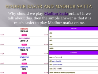 How do you madhur bazar succeed by gambling?