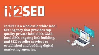 White Label Local SEO Services - In2SEO