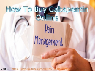 How to Order Gabapentin Online Overnight