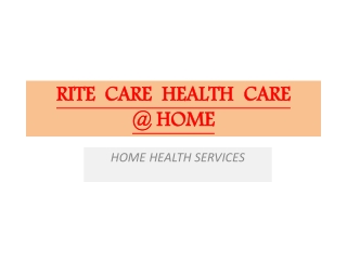 rite care health care @ home