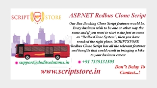 Best Redbus Clone System - SCRIPTSTORE.IN