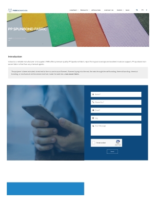PP Spunbond Non Woven Fabric Manufacturer in India