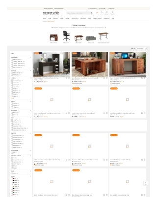 Office Furniture : Upto 55% OFF - Wooden Street