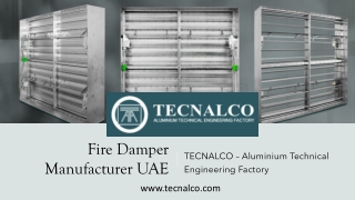 Fire Damper Manufacturer UAE