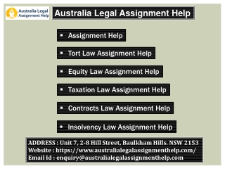 Law assignment help