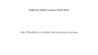 Occupational Health and Safety Courses