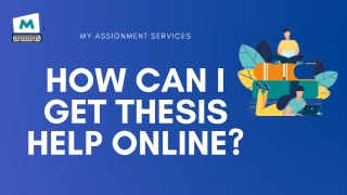 Thesis help online